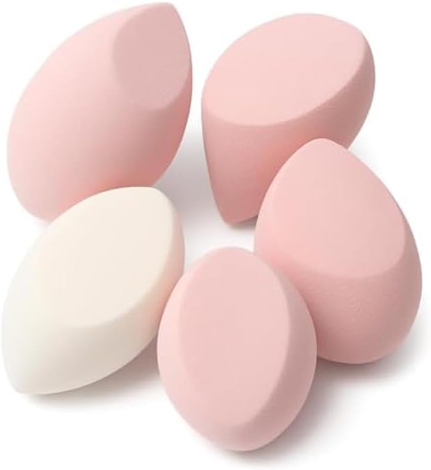 96 Pieces Assorted Makeup Sponges Pack of 5 - Cosmetic Blending Sponges for Foundation Concealer Contour & Powder