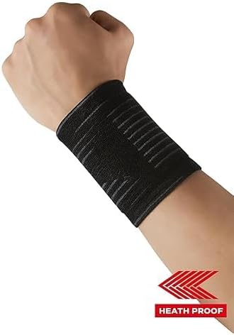 120 Pieces Adjustable Black Wrist Supports for Fitness - Comfortable and Durable Wrist Brace for Weightlifting (Gym – and Sports)