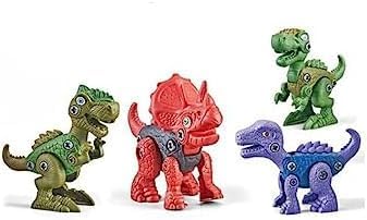96 Pieces 3 Pieces Dinosaur Surprise Eggs with 3 Take Apart Dinosaur and Screw Drivers