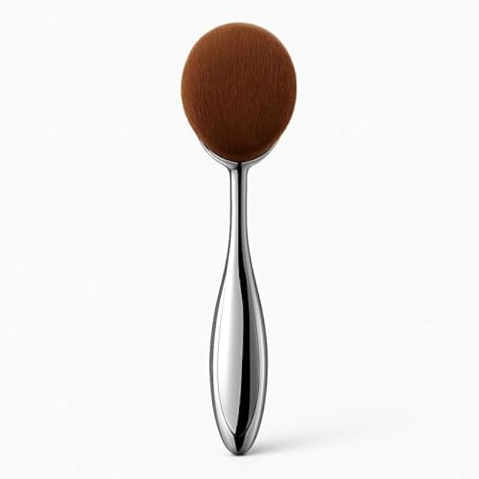 96 Pieces Brown Makeup Brush Soft Synthetic Bristles Face Blending Brushes for Powder Blush Bronzer Foundation Contour Wooden Handle