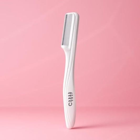 Eyebrow Razor White - Precision Facial Hair Remover & Eyebrow Trimmer, Dermaplaning Razor for Women