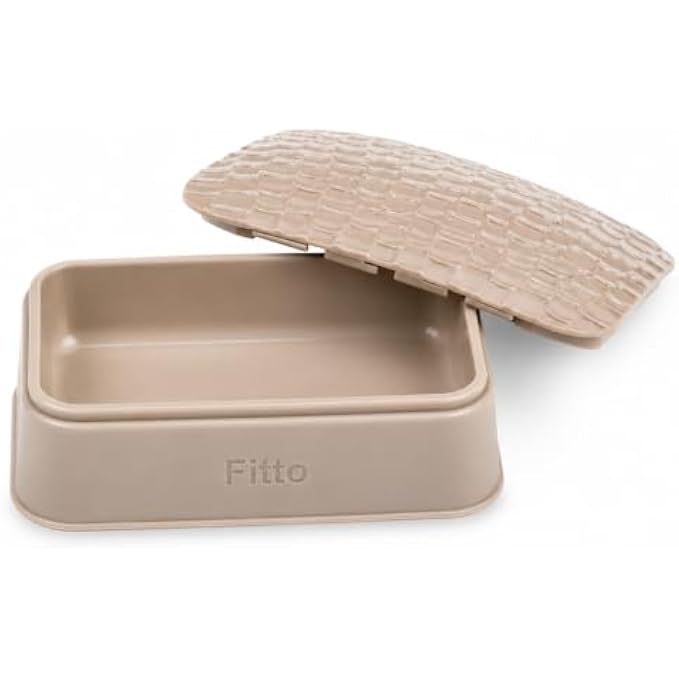 144 Pieces Plastic Soap Boxes with Textured Lid (Travel Friendly Soap Holder with Drainage Ventilation – Durable Hygienic Soap Case for Bathroom – Gym – Camping – Beige)