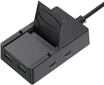 Power Strip with 2 USB & 2 Type C Ports 50W Fast Charge Multi Outlet Surge Protector