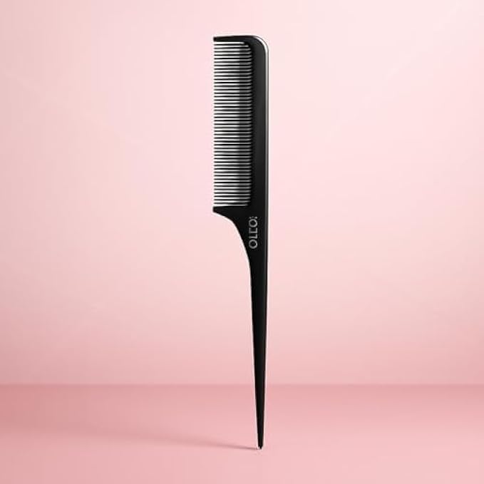 120 Pieces Fine Tail Combs (21cm Black Plastic Rat Tail Comb for Hair Styling – Sectioning & Teasing)