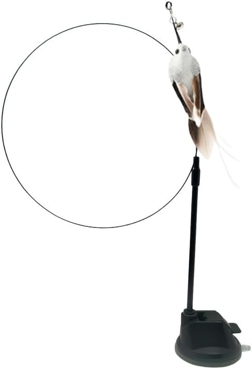 Cat Teaser Toy – Interactive Feather – Assorted Colors