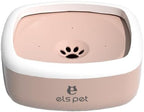 96 Pieces Cat & Dog Car Anti-Overflow Bowls (Filtered Design – 1L – Pink)