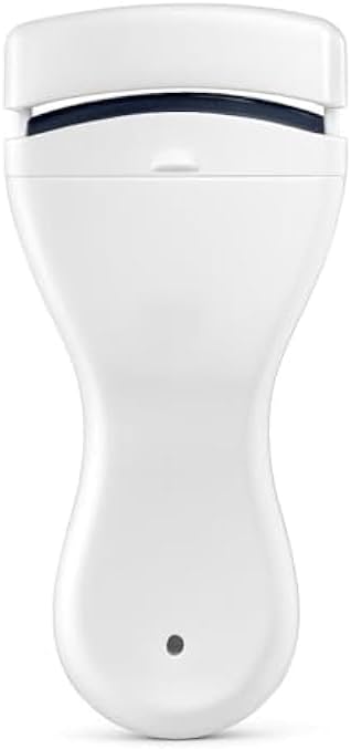 White Eyelash Curler with Silicone Pad, Stainless Steel Lash Curler for Long Natural Lashes, Travel Eye Makeup Tool