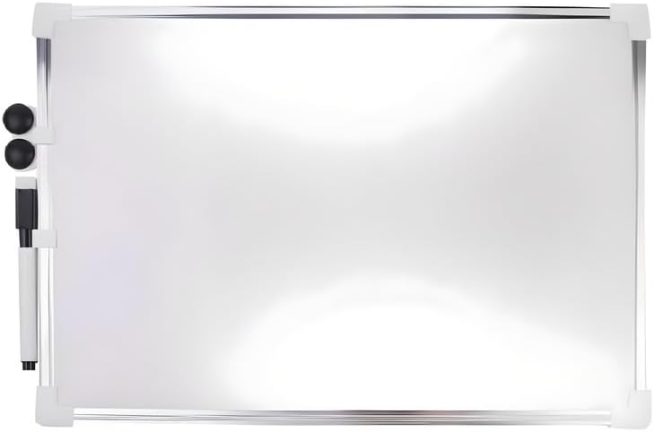 96 Pieces Magnetic Whiteboard 1 pieces (25cm x 35cm for Home – Office – School – Dry Erase Board with Magnets)