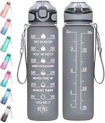 120 Pieces Motivational Large Water Bottles (1L - BPA-Free Tritan Plastic – Leak-Proof – with Time Marker – Ideal for Hydration Tracking – Gym – Outdoor – Sports – Fitness – and Daily Use)