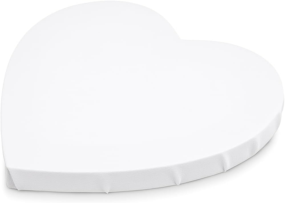 Canvas Heart Wall Art 20cm x 20cm, Romantic Home Decor, Heart Canvas Print, Wall Hanging Decoration