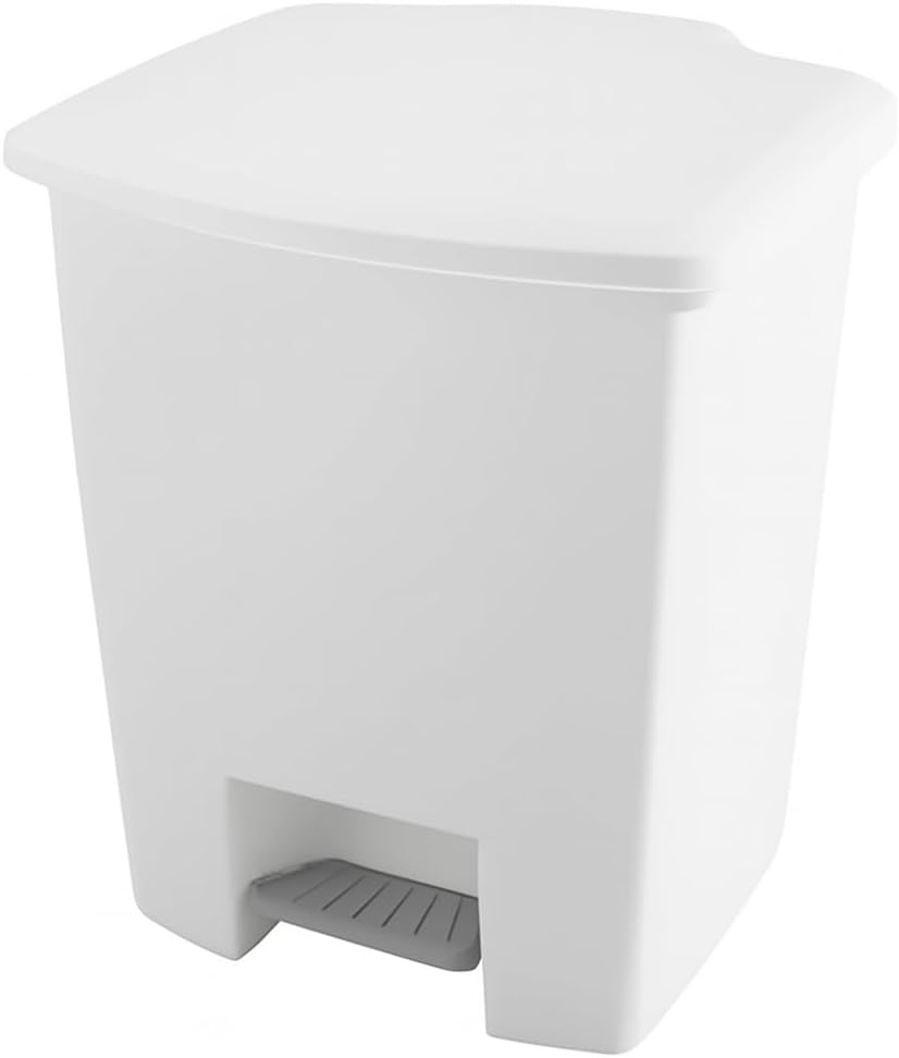 8L Bucket with Soft-Close Lid | Stylish and Durable Plastic Bucket for Kitchen, Bathroom, Office | Removable Inner Bucket | Compact Size Waste Basket