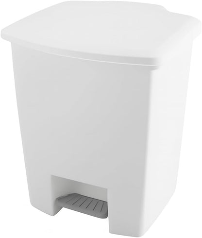 8L Bucket with Soft-Close Lid | Stylish and Durable Plastic Bucket for Kitchen, Bathroom, Office | Removable Inner Bucket | Compact Size Waste Basket