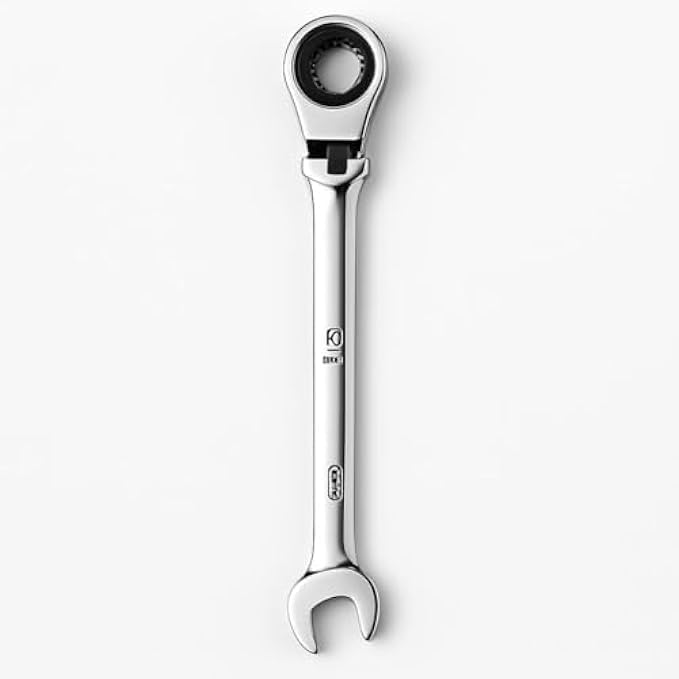 8mm Dual-Head Ratchet Wrench Fixed Spanner, Reversible Ratcheting Double-Ended 8 mm Hand Tool