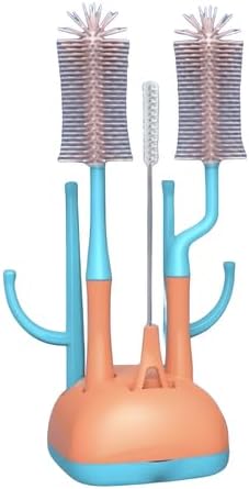 Bottle Brush Cleaning Set - 3-in-1 Eco-Friendly Cleaning Brushes for Baby Bottles, Glassware, and Kitchen Accessories - Durable, BPA-Free, Ergonomic Design for Easy Use