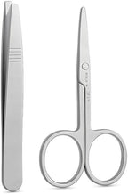 120 Pieces Stainless Steel Scissor & Tweezer Kits for Manicure (Pedicure & Eyebrow Grooming - Nail Scissors – Precision Tweezers – Cuticle Trimming Tool)
