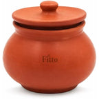 72 Pieces Traditional Clay Storage Handis with Lid (Natural Earthen Pot for Storing Grains – Pulses – Spices and Kitchen Essentials – Terracotta)