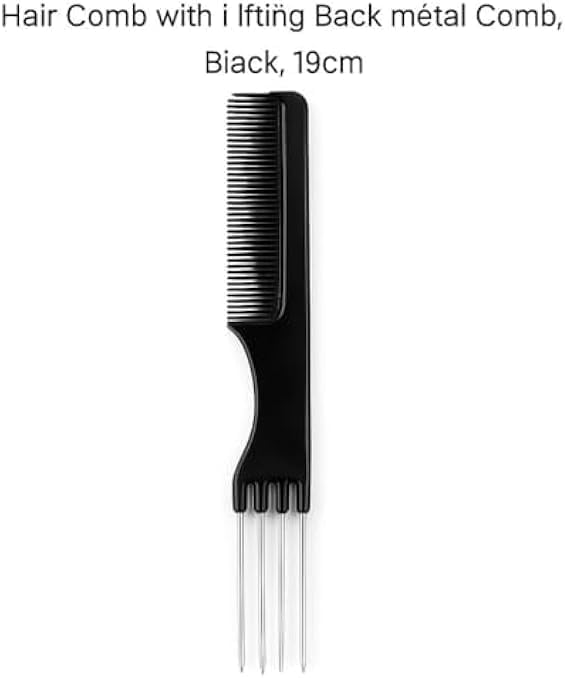 120 Pieces Metal Tail Combs (19cm - Black Hair Teasing & Lifting Comb with Metal Pick for Styling – Sectioning – Backcombing)