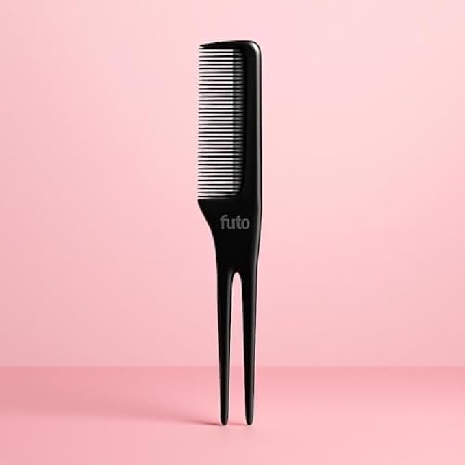 120 Pieces Fine Tooth Hair Comb withs (2 Legs – Black – 20cm – Salon & Barber Styling and Parting Comb)
