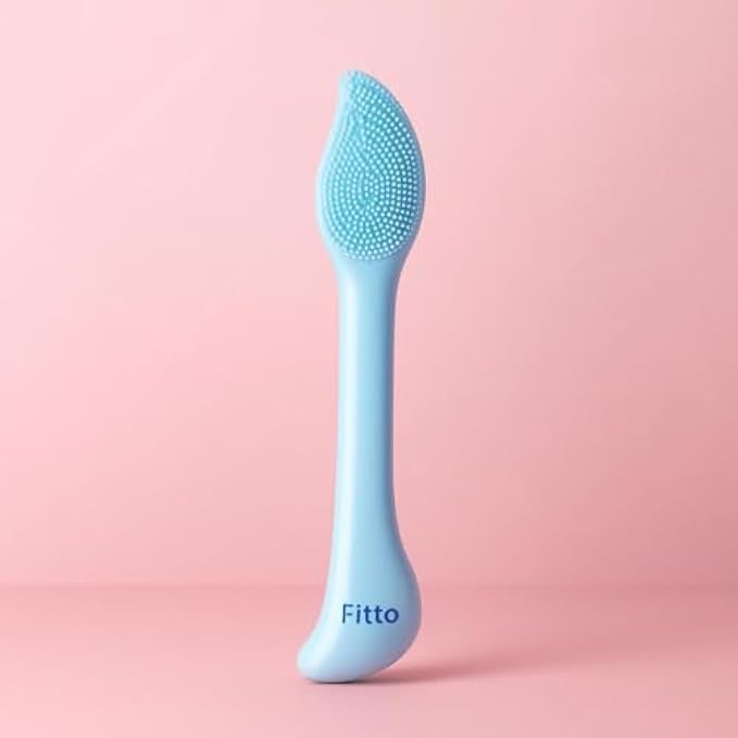 120 Pieces Silicone Facial Cleansing Brush - Soft Face Cleaning Brushes (Blue - Waterproof Exfoliating Scrubber for Deep Pore Cleansing & Makeup Removal)