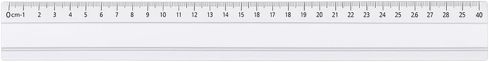 Aluminum Ruler 50cm, Metric Measuring Tool for School, Office, and Crafting
