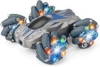 60 Pieces Double Side Remote Control Cars with Rotation Roller Tyres (LED Lights – and Joystick Remote Control)