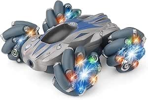 60 Pieces Double Side Remote Control Cars with Rotation Roller Tyres (LED Lights – and Joystick Remote Control)