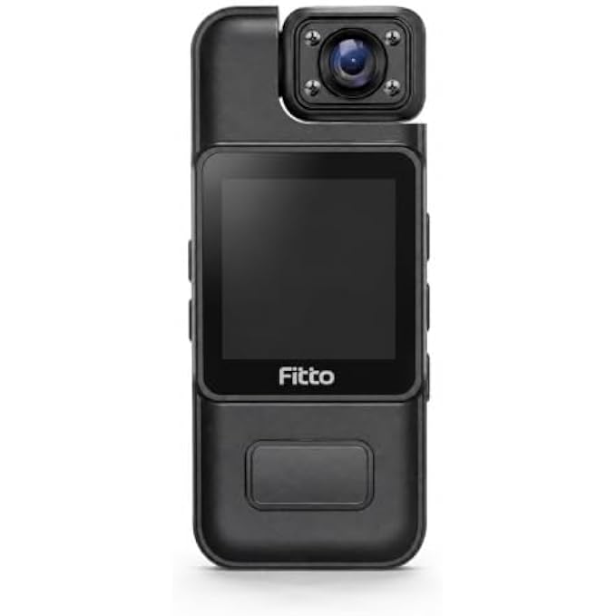 48 Pieces HD Body Cameras with 2-Inch Built-In Screen (140° Wide-Angle Lens – Rechargeable Clip-On Wearable Video Recorder for Security and Everyday Use – Black)