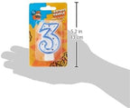 240 Pieces Birthday Candle - Numbers (3 Wax Numeral Candle for Birthday Parties – Celebration Decor – Arabic Party Supplies – Birthday Cake Candle)