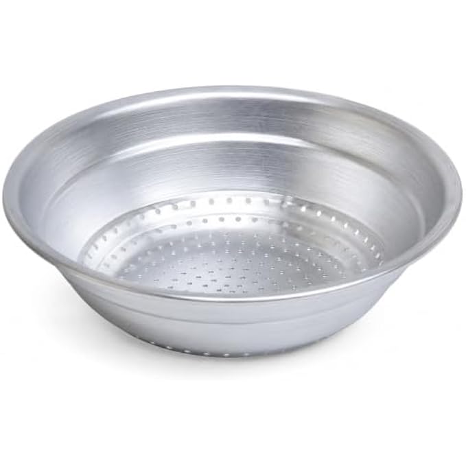 96 Pieces Aluminium Rice Strainers (Size 14 – 35.5 cm Perforated Colander for Rinsing Rice – Grains – Fruits and Vegetables – Silver)