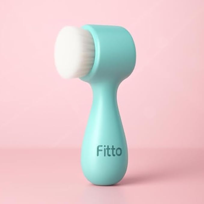 96 Pieces Blue Silicone Face Scrub Brush - Facial Cleansing Brush & Exfoliators (Gentle Pore Cleanser & Massager for Daily Skincare)