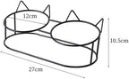 96 Pieces Cat Ceramic Feeding Bowls with Stand (300ml Capacity – Assorted Colors)