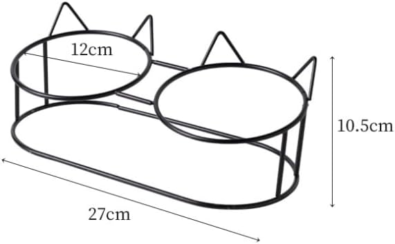 96 Pieces Cat Ceramic Feeding Bowls with Stand (300ml Capacity – Assorted Colors)