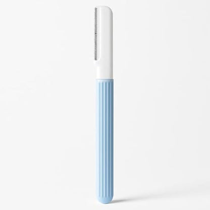 Eyebrow Razor Blue – Precision Facial Razor for Eyebrow Shaping & Dermaplaning, Portable Eyebrow Trimmer Shaver for Face Hair Removal