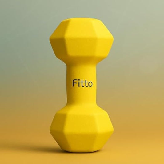 Pet Dumble Shaped Dog Chew & Fetch Toy Yellow 17.5 x 7 cm for Small & Medium Dogs Puppies