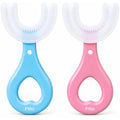 96 Pieces U-Shaped Silicone Toothbrush Sets with Soft Bristles and Easy-Grip Handle (Manual Oral Cleaning Brushes for Teens 13+ and Adults – Pink and Blue – Pack of 2)