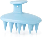 120 Pieces Scalp Massage Shampoo Comb - Silicone Hair Scalp Massager Brushes for Shampoo (Detangling & Exfoliating – Wet & Dry Hair - Blue)