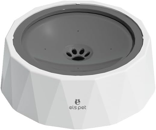 Cat & Dog Car Anti-Overflow Bowl – Filtered Design – 1L – White