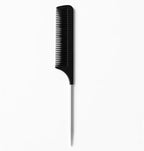 120 Pieces Stainless Steel Rat Tail Combs (19cm Black - Metal Tail Comb for Hair Sectioning – Styling – Teasing – Fine Teeth Salon Comb)