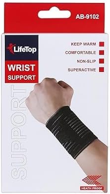 120 Pieces Adjustable Black Wrist Supports for Fitness - Comfortable and Durable Wrist Brace for Weightlifting (Gym – and Sports)