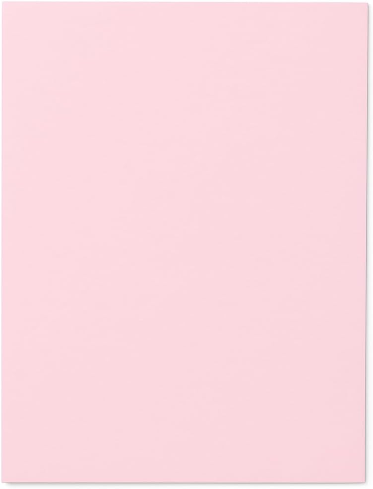96 Pieces A4 Light Pink Chart Papers for Crafts (Art Projects – and School Use – 1 PC)