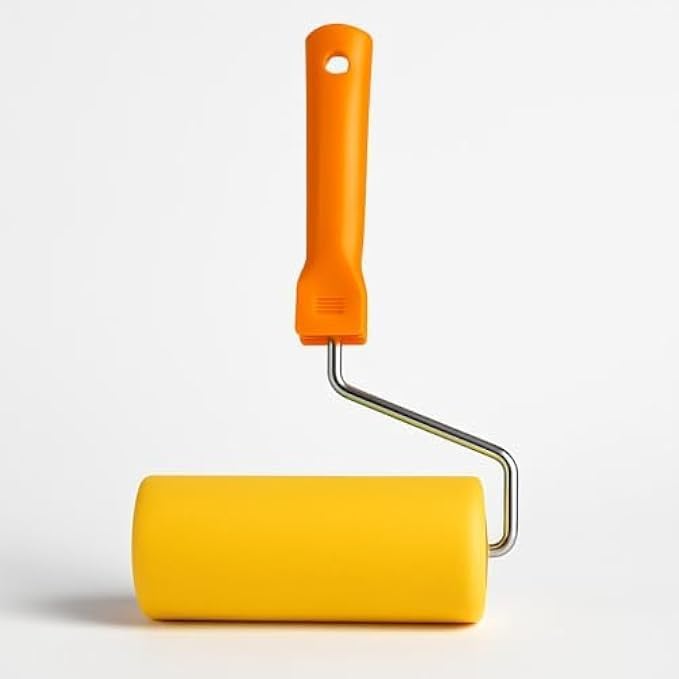 120 Pieces Yellow Paint Roller Brushes (9-inch Microfiber Cover & Ergonomic Handle – Wall Painting Roller – Lint-Free Paint Roller for Interior & Exterior)