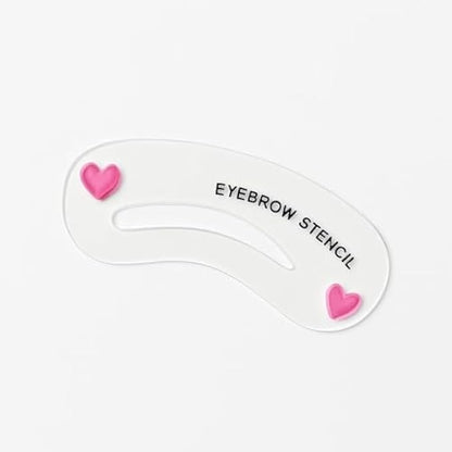 Eyebrow Stencil Kit 12 Reusable Brow Templates with Brush & Tweezers - Brow Shaping Stencils for Makeup, Microblading Guide & Brow Powder Application