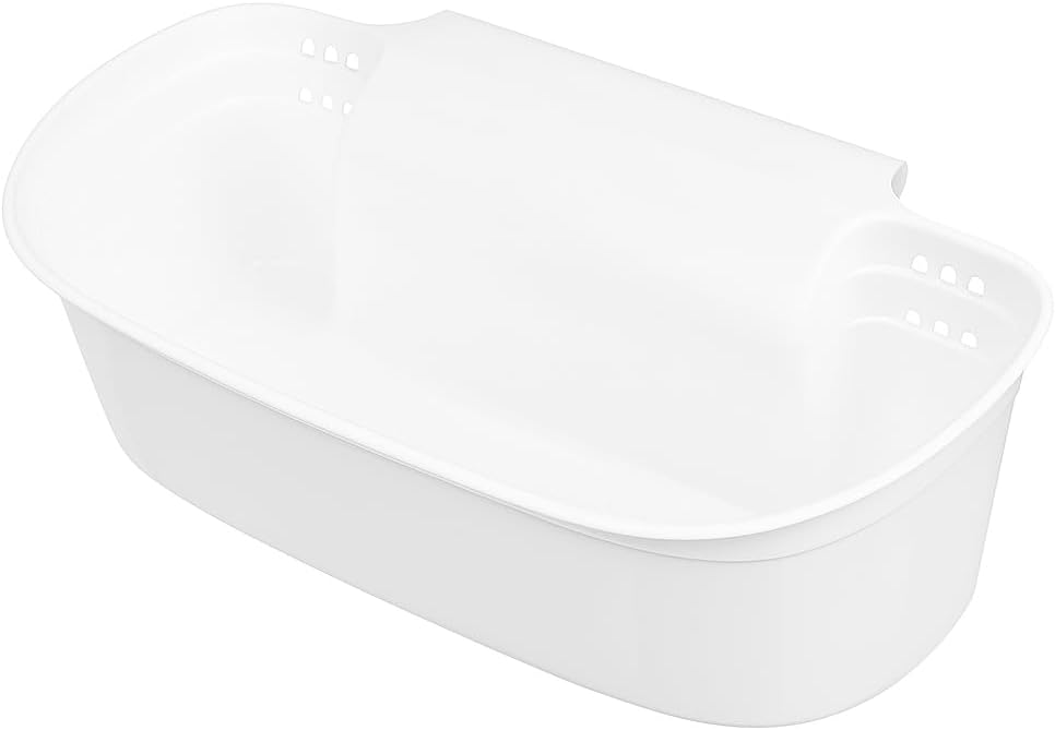 120 Pieces White Trash Bins (Durable and Stylish Trash Can for Home or Office – Compact Design – Easy to Clean – Odor-Resistant – 13-Gallon Capacity – Ideal for Kitchen – Bathroom – and More)