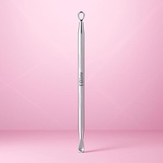 120 Pieces Pimple Remover Tool Stainless Steel Blackhead Remover Comedone Extractor Acne Zit Blemish Extractor Double-Ended Loops