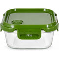 120 Pieces Square Glass Containers (320ml with Secure Locking Lid – Clear Food Storage Box for Snacks and Kitchen Storage)