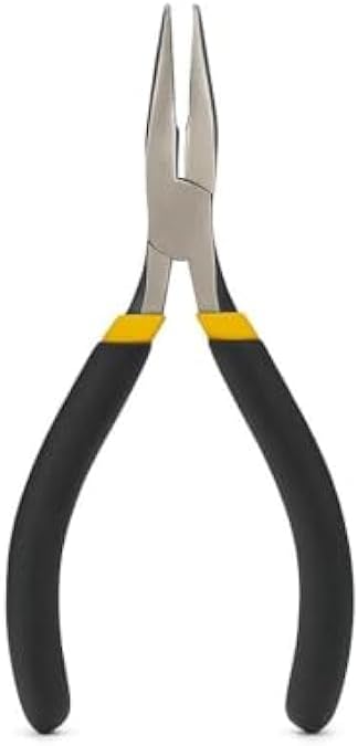 96 Pieces 4.5 Inch Mini Pliers with Serrated Teeth (Black – Mini Hand Pliers for Electronics – Jewelry – Crafts – DIY)