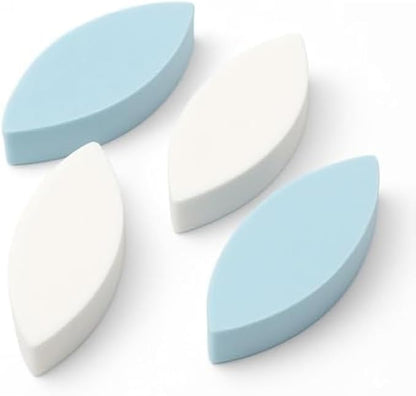 Oval Makeup Sponge 4-Pack – Soft Blending Cosmetic Sponges for Foundation, Concealer & Liquid Makeup Applicator