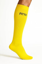 96 Pieces Anti-Slip Yellow Football Socks for Kids - Comfortable & Durable Sports Socks