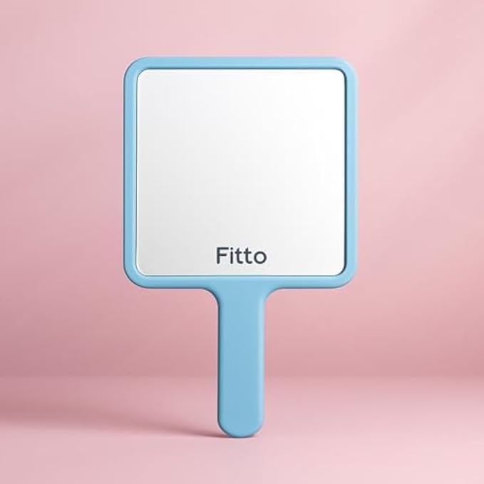 120 Pieces Cosmetic Mirror Squares (15.5cm Blue Frame Portable Makeup Mirror for Travel – Vanity – Pocket)