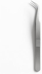 144 Pieces Bent Stainless Steel Tweezers (13 cm - Curved Angled Precision Tweezers for Eyebrow – Beauty – Electronics – Crafts – Medical)